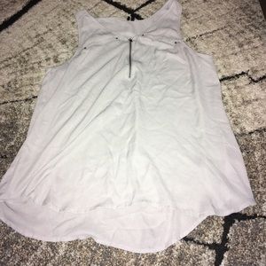 {Maurice’s} Gray Sheer Chiffon Tank